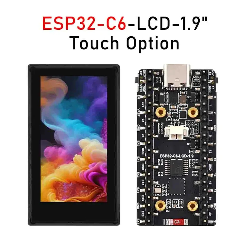 Esp32 Uart Module - ESP32-C6 1,9-inch LCD-schermontwikkelbord 170×320 Ondersteunt WiFi