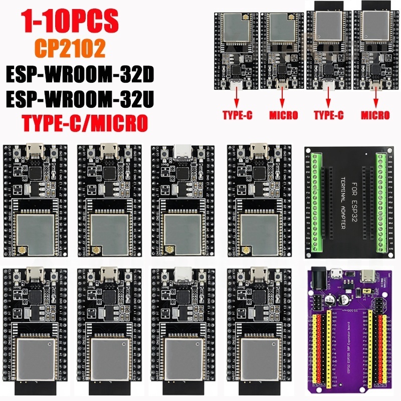 Esp32 Devkit - 1-10PCS ESP32-DevKitC kernbord TYPE-C/MICRO ESP32 Development