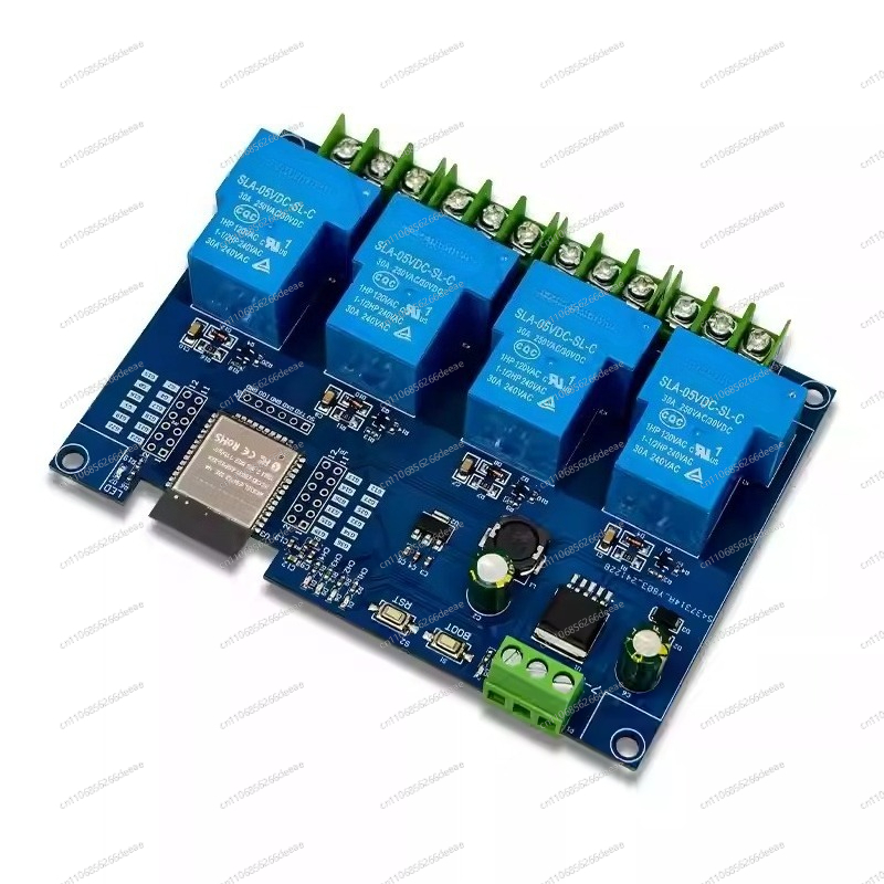 Esp32 Wifi Bluetooth Module - 4-kanaals 30A WiFi Bluetooth-relaismodule DC7-28V/5V ESP32-WROOM