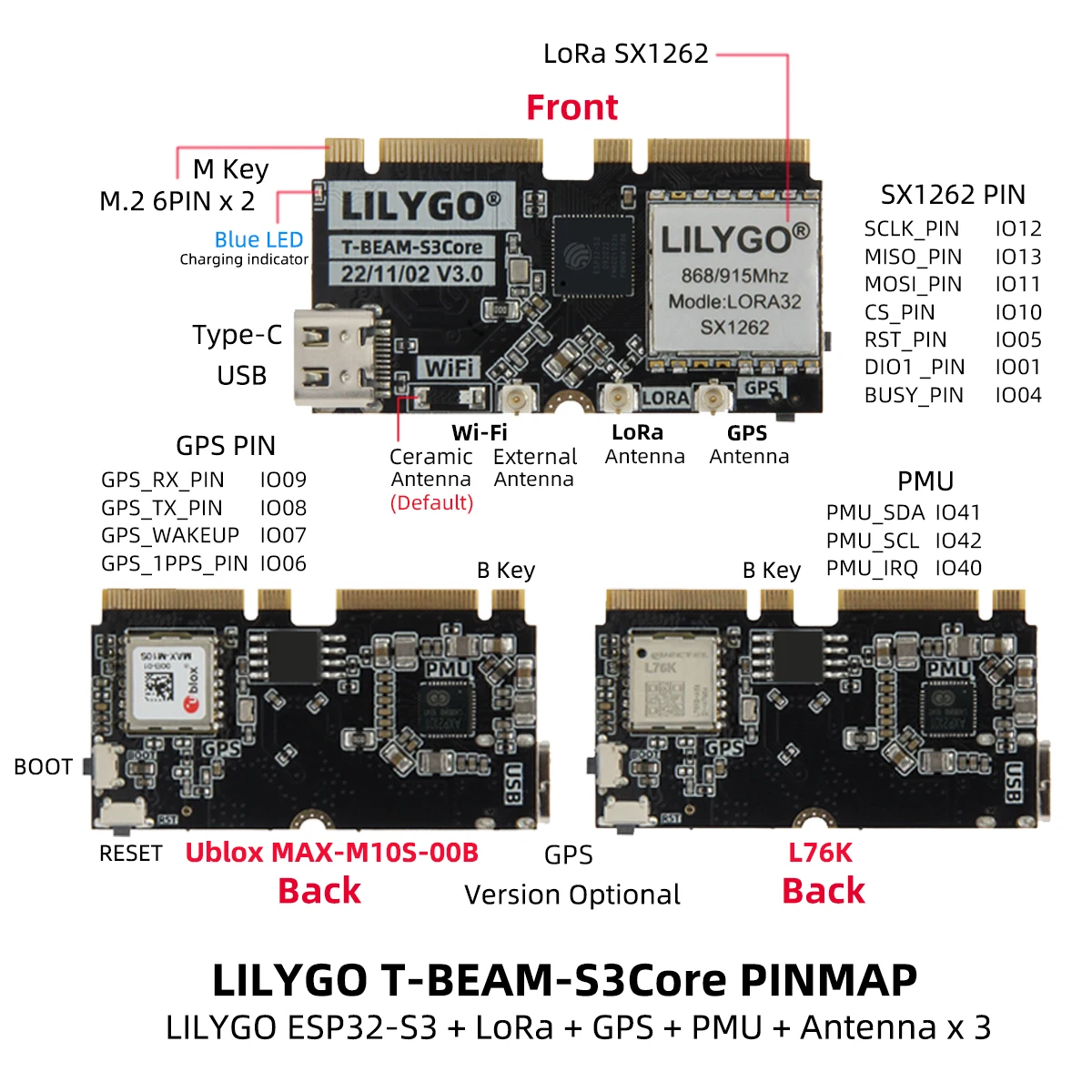 LILYGO T-BEAM-CORE V3.0 L76K U - Esp32 recensie en prijs