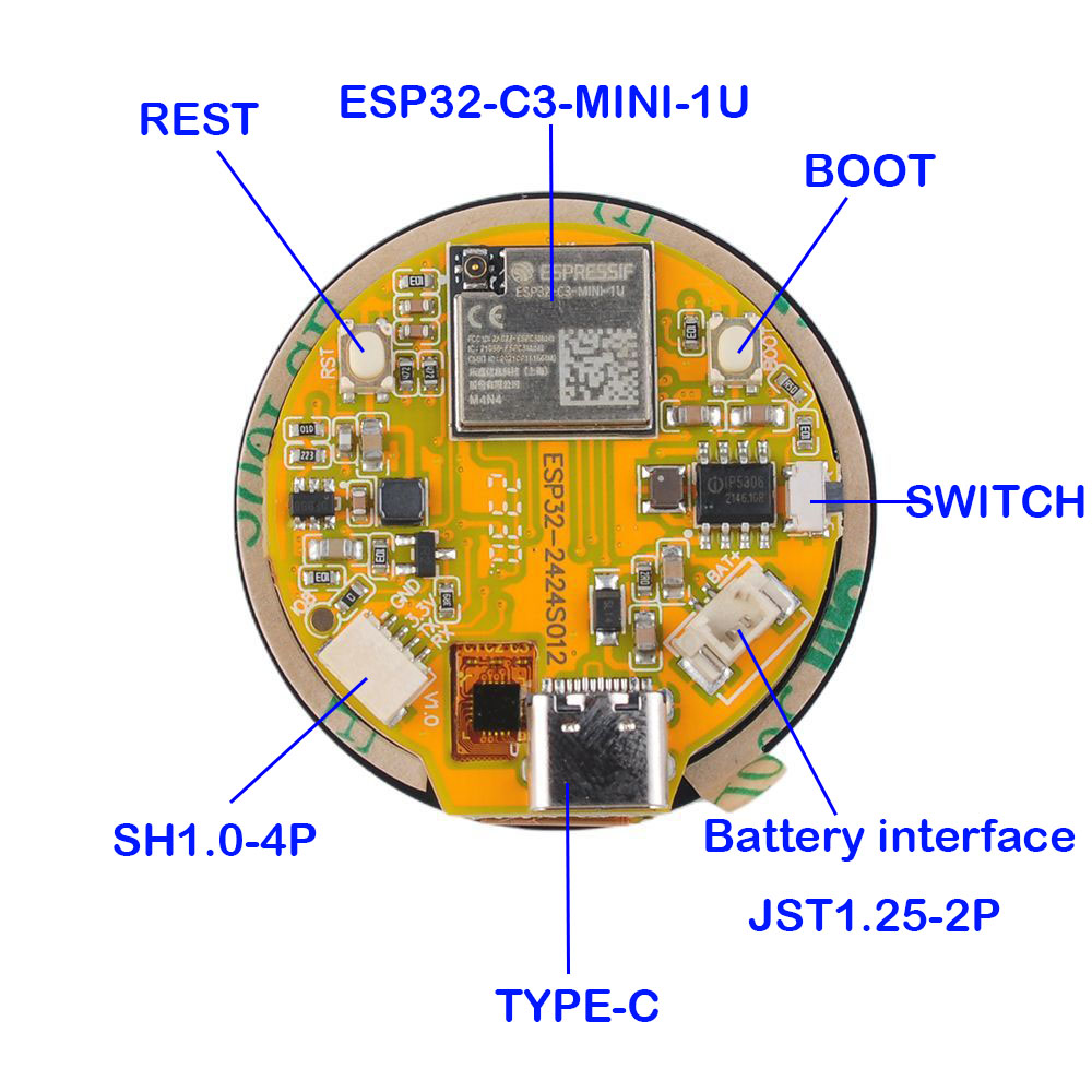 Esp32 Display 1.28 Inch ESP32- - Esp32 Wifi Bluetooth Module recensie en prijs
