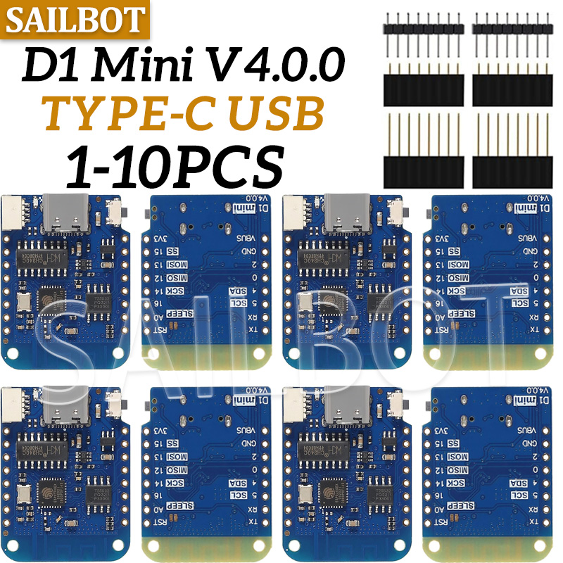 1-10PCS WeMos D1 Mini ESP8266  - Esp8266 Nodemcu recensie en prijs