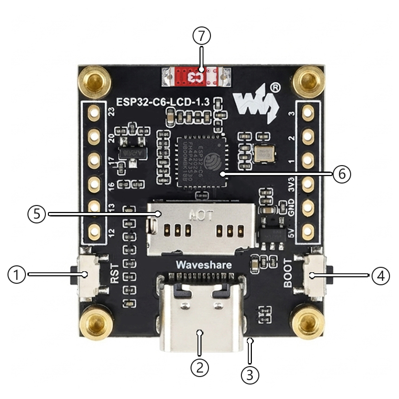 ESP32-C6 LCD Development Board - Espressif Esp32 recensie en prijs