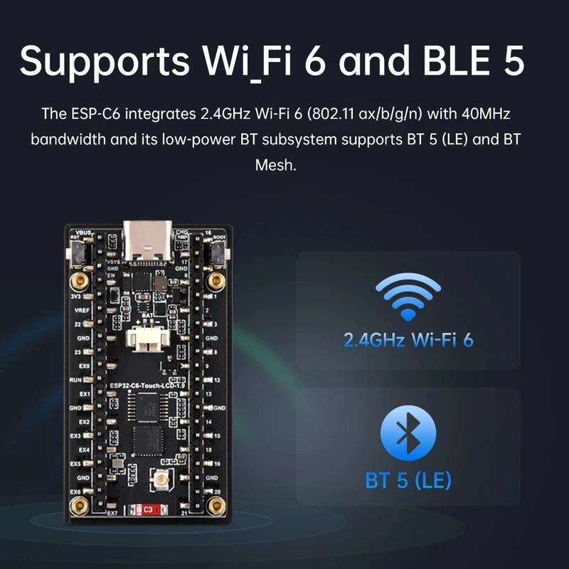 ESP32-C6 1,9-inch LCD-schermon - Esp32 Uart Module recensie en prijs